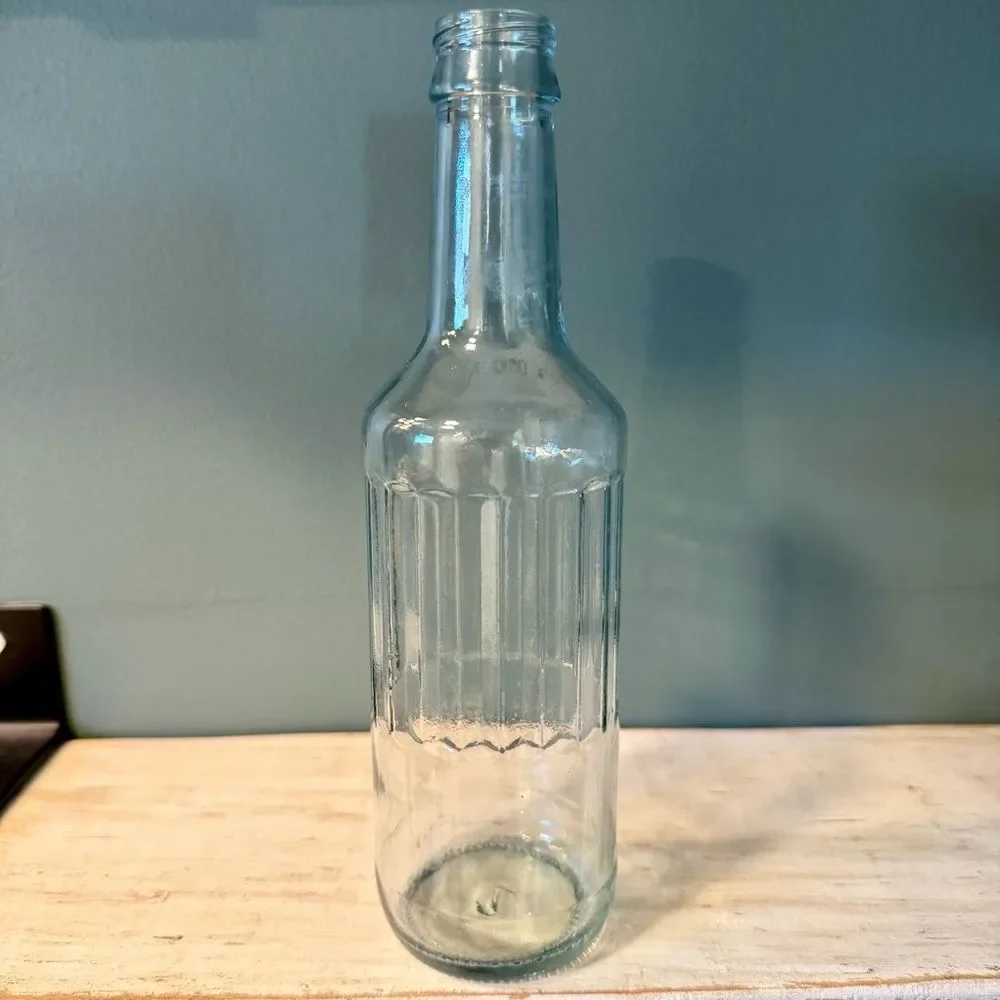 Vintage Clear Glass Empty Zima Alcohol Bottle | Crafts Upcycle Art